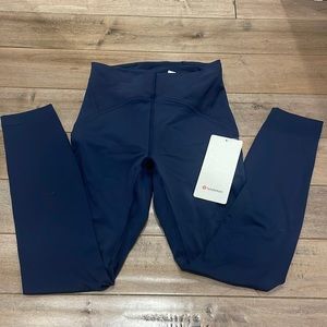 Navy lululemon Instill HR Tight 25” leggings